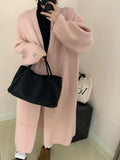 Zingj Wind Knitting Long Armband Coat Female Winter New Net Version Over The High Senior Sweater