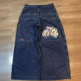 Baggy Jeans Hip-Hop Rock Print 2023 New Fashion Harajuku Wide-Leg