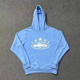 Brand Printed Street Men's And Women's Loose Basic Hooded Sweater Leisure Sweater