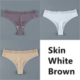 For Women Seamless Panty Set Solid Invisible Underwear Sexy Low Waist Briefs Women's Underpants Lingerie Dropship 3
