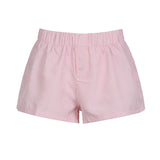Style Simple Blue Striped Beach Shorts Loose Waist Sports Home Woven Casual