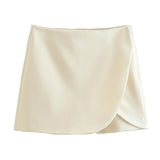 New Solid Color Fashion Style Short Style Four-Sided Bouncy Skirt