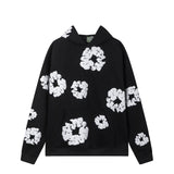 Tears Kanye The Same Style Foam Kapok High Street Loose Hooded Sweater Leisure Pants Suit