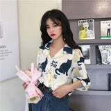 Chiffon Blouse Women 2023 Women's Summer Tunic Vintage Clothes Female Hawaiian Shirt with Short Sleeve Harajuku Top