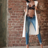 Zingj Quality Erotic Lingerie Women's Sexy Big Yards See-through Lace Underwear Temptation Three Point Suits Sexy Lingerie