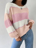 And Winter Long-Sleeved Jacket Sweater Casual Loose Lazy Wind Knitting Top