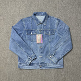 Devil Island Denim Suit High Street Western Denim Jacket Baggy Jeans Trend