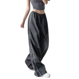 Zingj New Fashion Personality On Both Sides Of The Draw Rope Casual Loose Waist Multi-Color