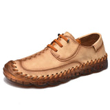 Zingj Men's Baotou Leather Shoes In Spring Korean Sports Trend Daily Casual Shoes Collision-Proof Men's