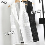 Out Vests Women Pure Basic Simple Breathable All-match Ulzzang Summer Female Leisure Loose Fashion Daily Personality