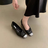 Zingj Temperament Heel Single Shoes Fairy Shoes 2024 Spring And Autumn New Sequins Shallow Bow Silver High Heels-Outfit