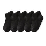 Pairs/lot 1 to 12 Years Classical Pure Color Children's Socks Black White Socks For Students Spring Autumn Winter