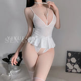 Zingj About Sex Underwear Sexy Joined Dress Hollow Out Temptation Hot Open File Uniform Supplies Suit Do Not Take Off