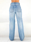 Loose Retro Fashion Jeans And Trousers Women-Outfit