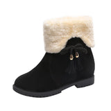 Celebrity Snow Boots 2024 Autumn And Winter New Korean Version Of Short Boots Plush Thickened Warm Cotton Boots