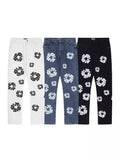 High Street Tide Card Letter Printed Loose Jeans Jacket Men's And Women's Same High Street