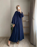 And Autumn New Muslim Women's Clothing Pure Color Elegant Fashion Loose-Fitting