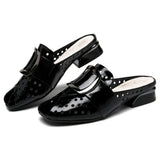 Women Slipper's 2021 Ladies Summer Slippers Shoes Women Low Heels Fashion Mules Summer Shoes Genuine Leather Large