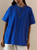 Hot Summer T-Shirt Women's Pure Cotton 16-Color Basic Loose Top Ins Soft