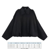 Spring Pilot Jacket Bat Sleeve Zipper Loose Tuffen Jacket Women's Casual