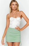 Chic High Waist Lace Up Wrap Hip Mini Skirts Sexy Slim Elastic Knitted Clubwear Vestidos