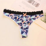 Women's Panties Underwear Women Plus Size Bow Sexy Lingerie Panty Thongs and G String Tanga T-back Seamless String