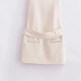 Spring Dress With Belt And Short Dress