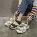 Zingj Celebrity Platform Sandals Female Summer 2023 New Summer Fashion Shoes Casual Sports Women's Shoes Ins Tide- Outfit
