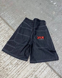 Clothing Shorts Y2K Pants Hip-Hop Alphabet Graphics Retro Baggy Jeans Shorts Men's