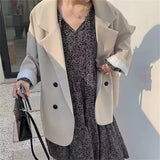 Zingj And Autumn White Suit Jacket Female 2024 Spring And Autumn New Leisure Web Celebrity Fried Street Loose Small