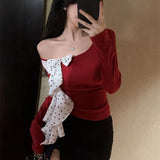 Round Neck Half Cardigan Bottomed
