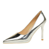 Zingj Banquet High Heels Fine Heel Ultra High Heel Waterproof Platform Shallow Mouth Pointed Head Single Shoes Women's Shoes High