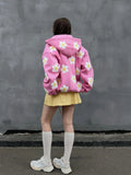 Zipper Hooded Flower Jacket Coat Woman | Relaxed Comfortable Leisure Trend Of Sports Out Of The