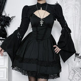 Autumn's New Fashionable Short-Sleeved Blouse Is Elegant And Slim, Tied With Horn Cuff