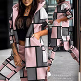 Zingj New 2023 Women's Hooded Coat Pants 2-Piece