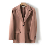 Women Blazer And Guard Pants Sets Two Pieces OL Single Breasted Jacket Formal Suit Pleated Trousers Spring Autumn