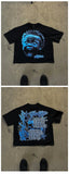 Hip Hop T-Shirt Harajuku Short T-Shirt Gothic Street Clothing Fashion Men's And Women's Punk