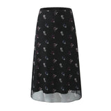 And Winter New Lace Printing Net Fashion Full-Length