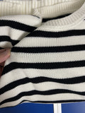 And Winter New Large Size Long Sweater Dress Women Loose Striped Knitted Sweater Korea Style Casual Knit Dresses
