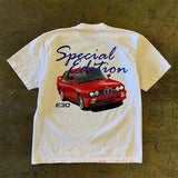 High Street Printed T-Shirt Chao Brand Oversize Round Collar Summer Personality Versatile Short