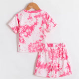 Baby Girls Tie-dye Printed Clothes Sets For 1-5Y Summer Short Sleeve Print Boy T Shirts Tops+Shorts Pants Kids Boy