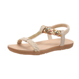 Summer New Fashion Trend Women's Sandals Elastic Belt Lightweight And Comfortable Sandals Plus Size