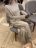 Sweater Set Women Tracksuit Spring Autumn Knitted Suits 2 Piece Set Warm Turtleneck Sweater Pullovers Wide Legs