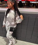 Trend Printing Wood Cotton Loose Sweaters Y2K Hip Hop Street Men And Women Take A