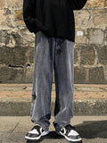 Men's Washed Vintage Star Straight Leg Jeans- Outfit