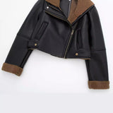 New Velvet Lined Motorcycle Jacket