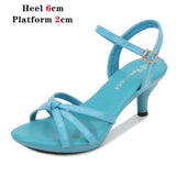 Voesnees Sandals Women Shoes Size 43 Thin Heels Summer Naked Color Peep Toe High Heels Sexy Nightclub Party Slides Heels