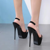 Zingj New Waterproof Table And Night Club Shoes Spot Serpentine Women's Shoes Women's Fine-Heeled Fish Mouth High-Heeled