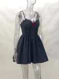 Winter Dress New Style Dress Dark Style Jacquard A Pendulum Back Halter