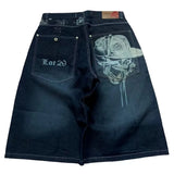Sales Hip-Hop Trend Printed Jeans Men's High Street Casual Straight-Legged